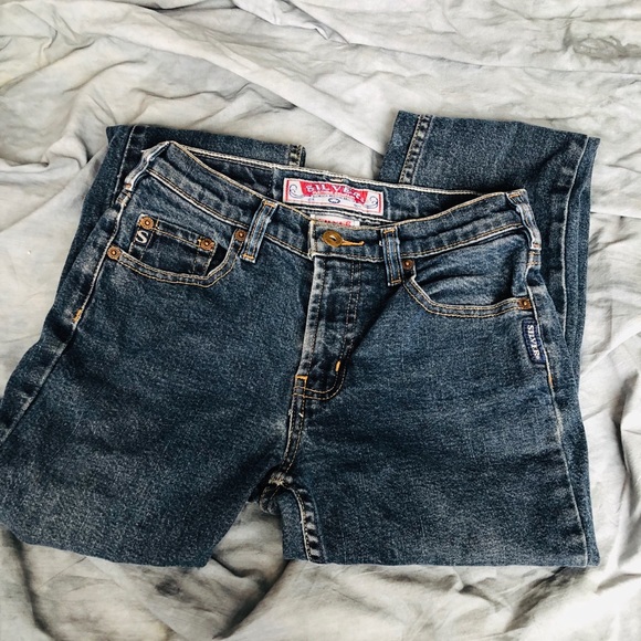 Silver- Jeans pre-ripped bottom cuff - Picture 5 of 8